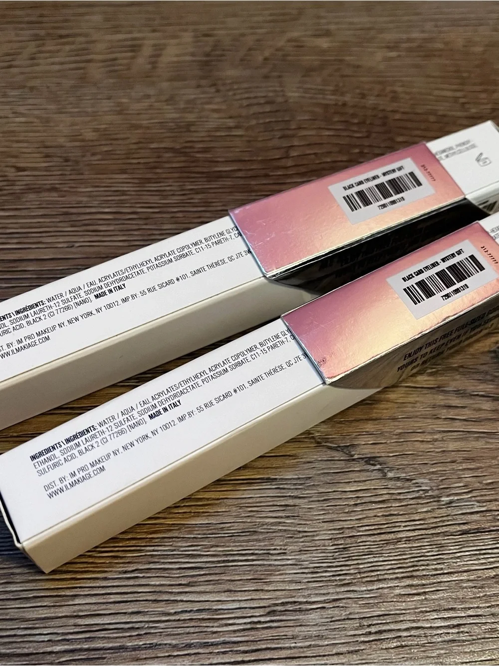 NEW-Set of 2 IL MAKIAGE Black Card Waterproof Liquid Eyeliner — Black